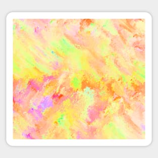 Orange and Yellow Abstract Sticker